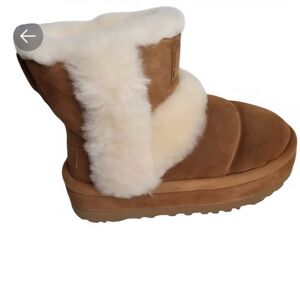 UGG Classic Chillapeak Chestnut Platform Boots Womens Size 8 S/N 1144046 NEW